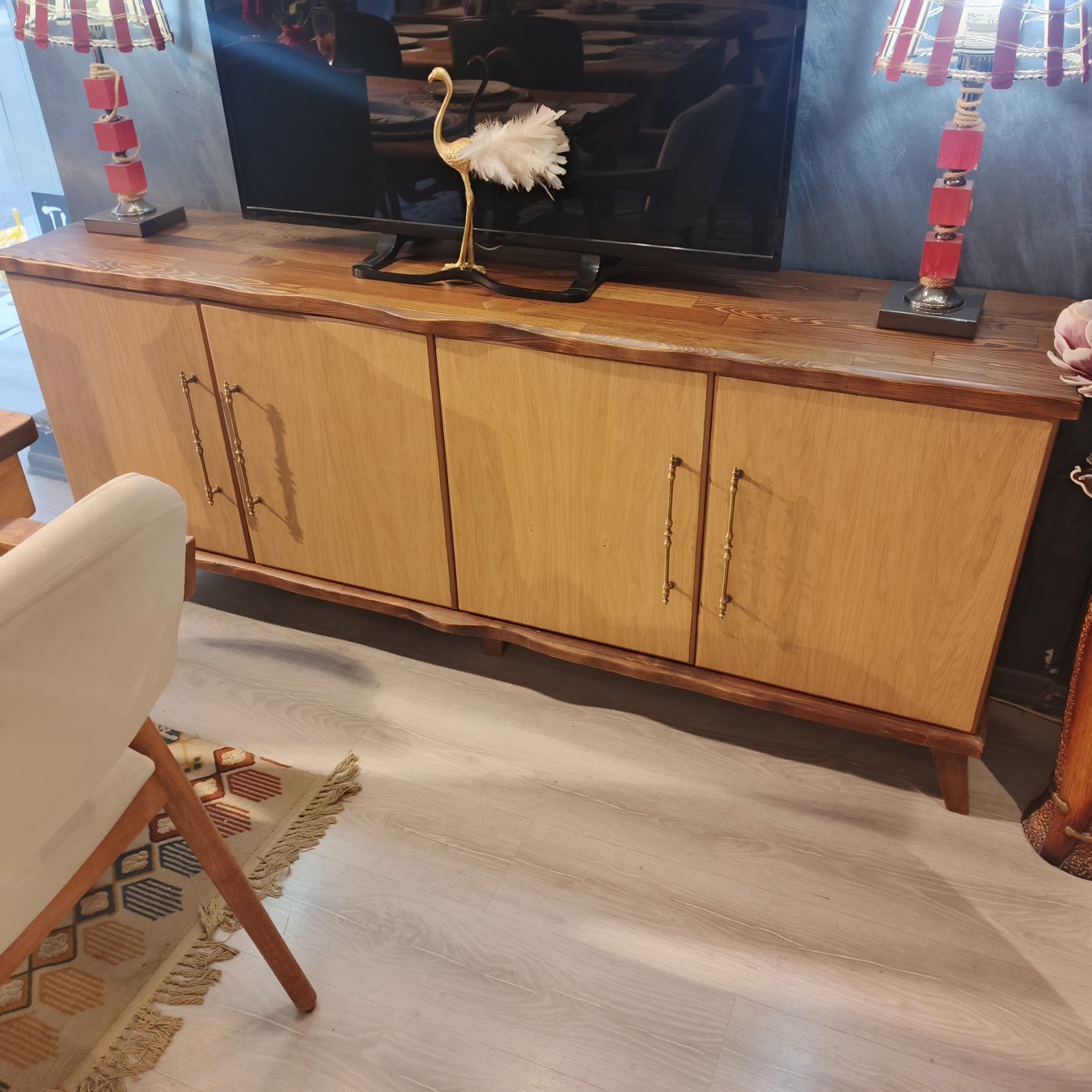 Viyana Masif Ağaç Konsol